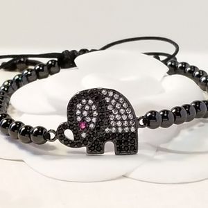 NEW in Gift Box Pave CZ Elephant Bracelet NWT